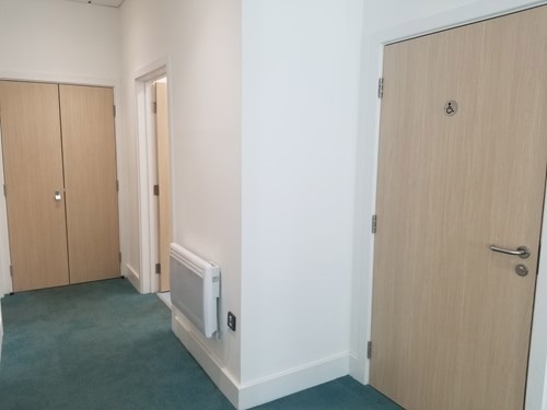 Door to a disabled toilet